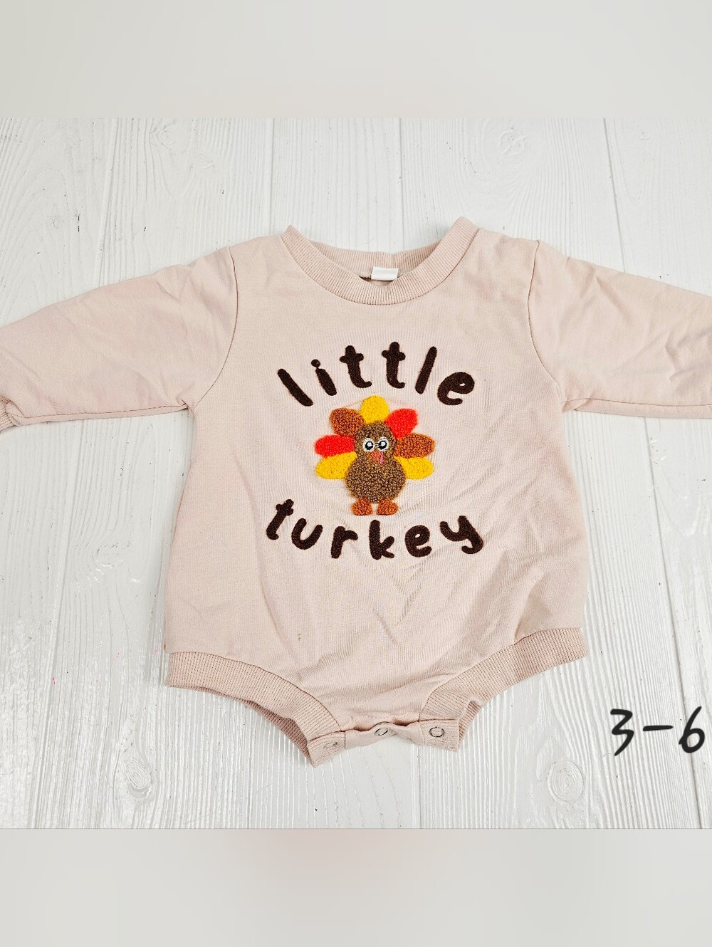 Little Turkey Thanksgiving Romper